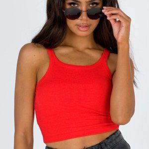 Princess Polly Red Wild Eyes Tank